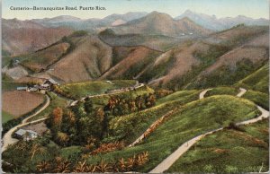 Puerto Rico Comerio Barranquitas Road Unused Carbia Bros Postcard G79