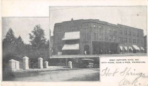 Hot Springs Arkansas Great Northern Hotel Vintage Postcard AA25134