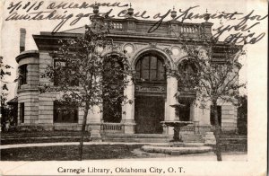 Carnegie Library Oklahoma City OK c1908 Undivided Back Vintage Postcard B25