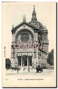 Old Postcard Paris Church of Saint Augustine