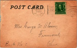 Comic Punch in the Eye Yours Just Received 1908 UDB Postcard