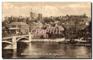 Postcard Old Windsor Castle and Bridge