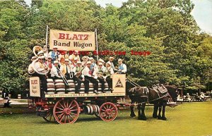 Advertising Postcard, Pabst Brewing Company, Blatz Band Wagon, Milwaukee WI