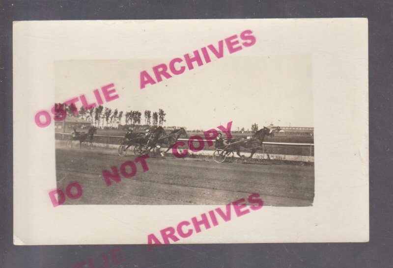 St. Paul MINNESOTA RPPC 1910 HARNESS RACE Horse Racing Trotter Trotting #2 