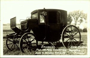 RPPC Brougham Hemp Vehicle Museum Rochester Minnesota Real Photo Postcard