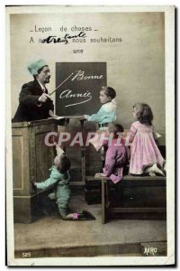 Old Postcard Fantasy Children Maitre d & # 39ecole