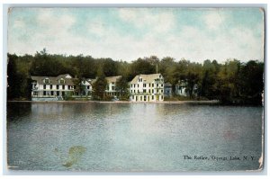 c1910 The Retlaw White House Oquaga Lake New York NY Antique Vintage Postcard 
