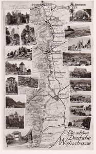 Germany Die Schoene Weinstrasse With Map and Multi View Photo