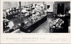 Victoria BC Montague Bridgman Ltd Advertising Wedgwood Shop Litho Postcard G57