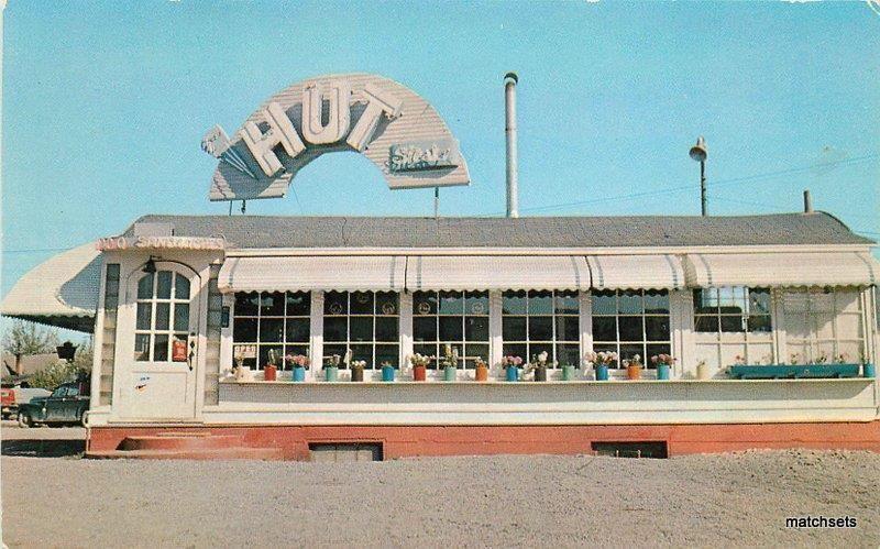 1950s The Hut Roadside Kalispell Montana Dexter Davis postcard 5777