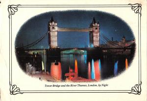 BR92249 tower bridge and the river thames london by night  uk