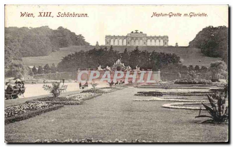 Austria - Austria - Wien - Neptun Cave m Gazebo - Old Postcard