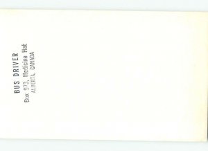 Pre-1980 RADIO CARD - CB HAM OR QSL Medicine Hat Alberta AB AH2042