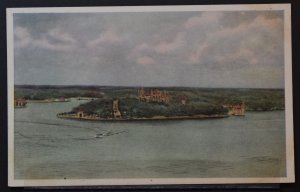 Alexandria Bay, NY - Air View Boldt's Castle - Canada Steamship Lines