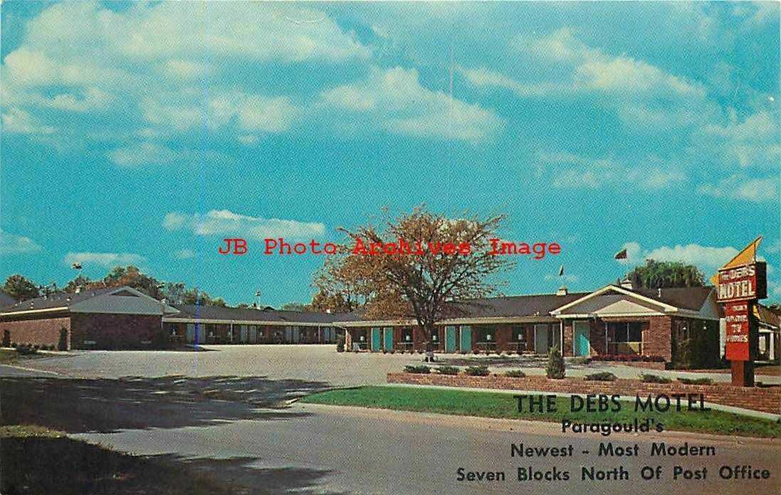 AR, Paragould, Arkansas, Debs Motel, Exterior View, Dexter Press No
