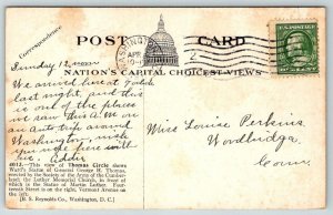 1911  Thomas Circle   Washington DC  Postcard