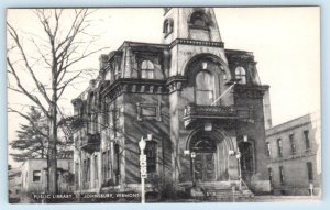 ST. JOHNSBURY, Vermont VT ~ PUBLIC LIBRARY Caledonia County c1930s-40s Postcard