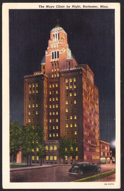 DOLLAR BOX - Rochester, MN - The Mayo Clinic by Night - 1949