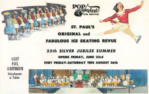 Saint Paul MN 1961 Fabulous Ice Skating Revue, Postcard