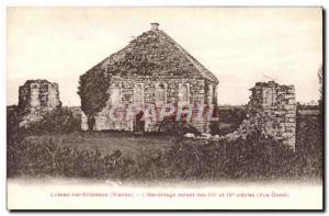 Old Postcard Lussac les Chateaux L & # 39Hermitage