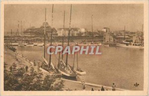 Old Postcard St Malo Yacht Harbor caught the big door Charter