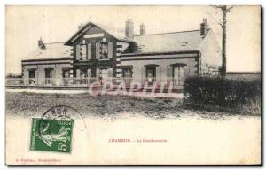 Old Postcard Chambon La Gendarmerie