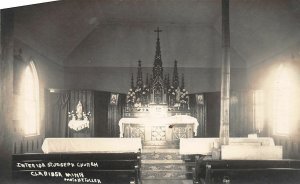 F98/ Clarissa Minnesota RPPC Postcard c1910 Interior St Joseph Church