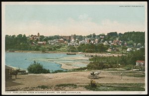 Port Henry from Steamer Wharf, Lake Champlain. NY. Vintage Detroit Publishing pc