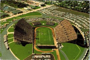 Jackson, MS Mississippi  MEMORIAL STADIUM Football Game~Aerial View 4X6 Postcard