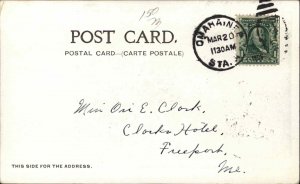 Omaha Nebraska NE  Street Scene c1900s-20s Postcard