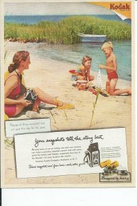 Retro Kodak Ad From the 1950s Modern Reprint Postcard