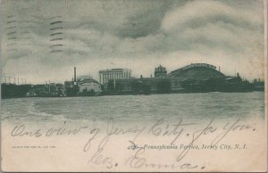 Postcard Pennsylvania Ferries Jersey City NJ 1905