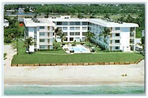 1970 Gulfstream Shores Oceanfront Apartments Delray Beach Florida FL Postcard