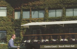 Wimbledon Centre Court South West Hall Sign Tennis Boston Ivy Postcard