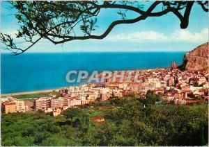 Old Postcard Panorama Cefalu
