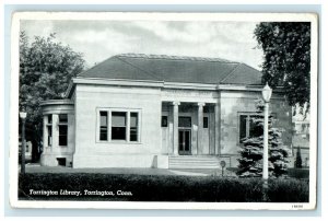 Front View Of Torrington Library Torrington Connecticut CT Unposted Postcard 