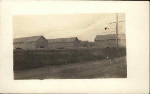 Farm Buildings - Windsor Connecticut on Back c1910 Real Photo Postcard