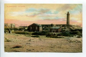 425989 EGYPT Alexandria Lighthouse Vintage postcard
