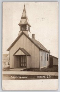 Oacoma South Dakota RPPC Congregational Church 1907 Postcard C26
