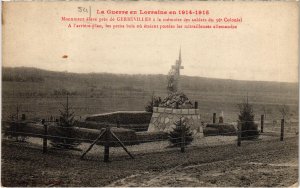 CPA Militaire Monument élevé prés de Gerbéviller á la mémoire (91801)