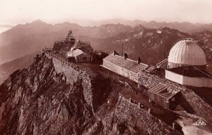 Bagneres De Bigorre Pie Du Midi Observation Tower French RPC Real Photo Postcard