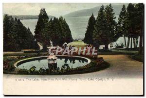 Old Postcard The Lake from New Fort William Henry Hotel Lake George