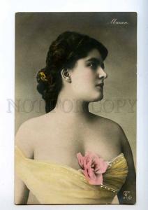 242992 MANON Charming OPERA singer Vintage PHOTO tinted GLCo.