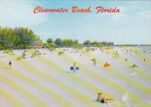 Florida Clearwater Beach Bathing Beach Looking South From FIshing Pier