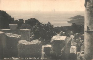 Vintage Postcard Aegina View From The Temple Of Aphaia Egina Greece