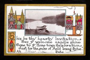 U S 1912 Greetings Picture Postcard!