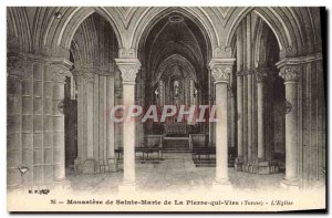 Old Postcard Monastery of St. Mary of Peter Vire L & # 39eglise