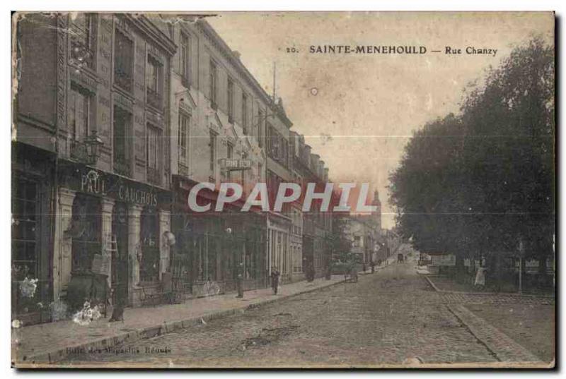 Postcard Sainte Menehould Old Street chanzy
