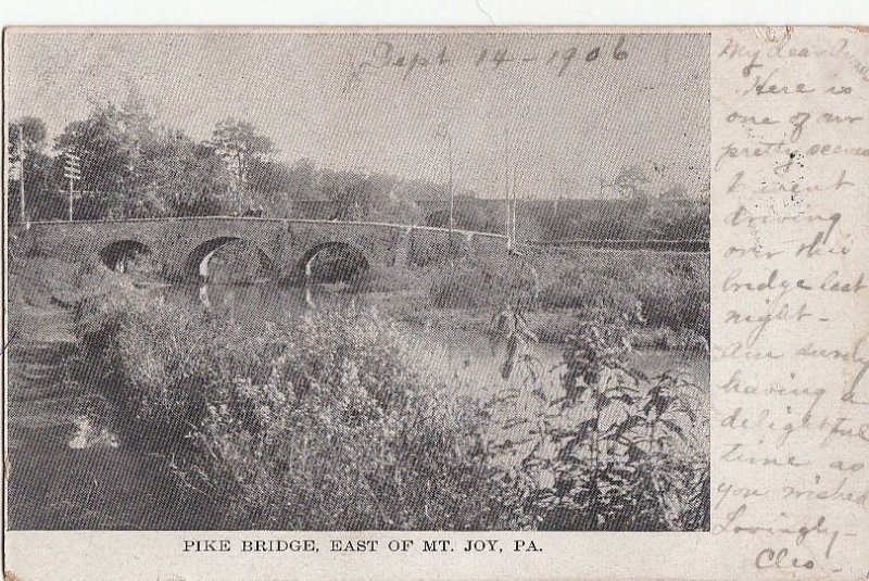 Postcard Pike Bridge East of Mt Joy PA