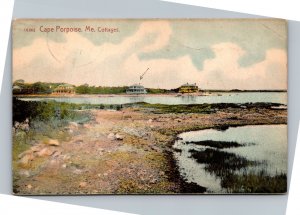 Postcard ME Cape Porpoise Cottages 1910